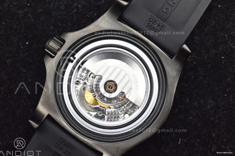 Bezel 1:1 Edition GoAnywhere Rubber on Black A Yellow 44 Dial Best Strap TF Automatic 1175 Superocean Black 0322